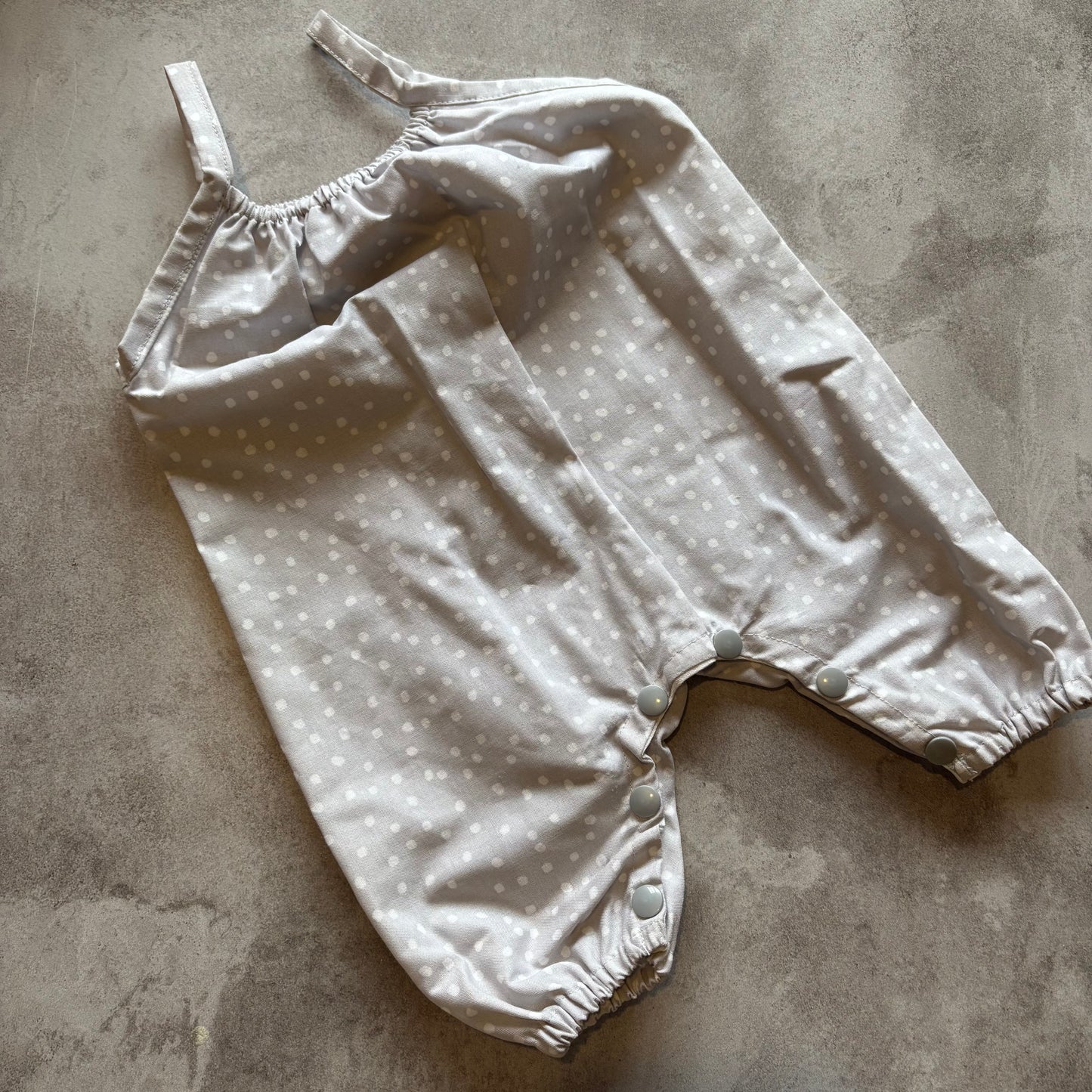 GREY DOT HALLIE DUNGAREE
