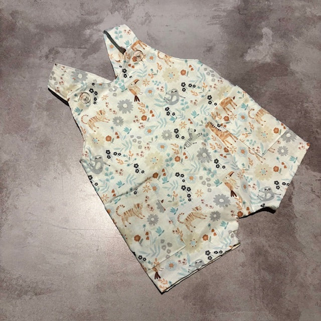 PASTEL ANIMAL CHARLIE DUNGAREE