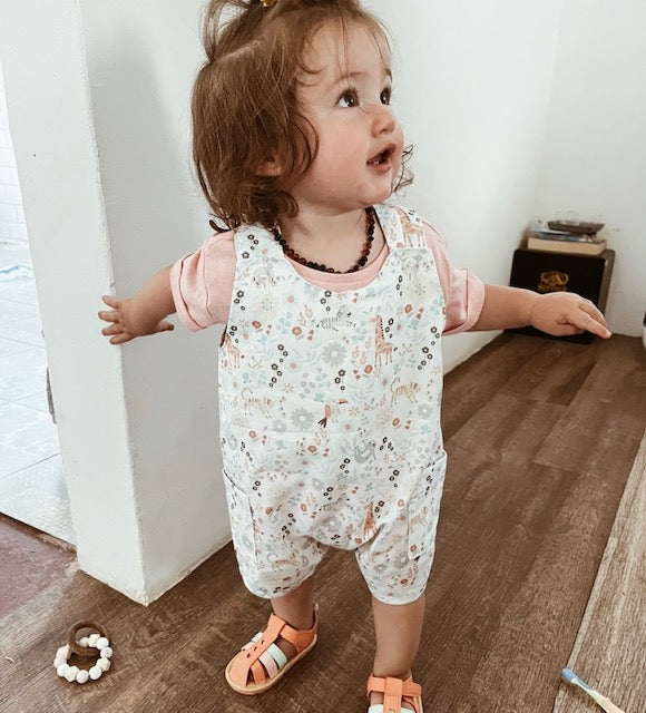 PASTEL ANIMAL CHARLIE DUNGAREE