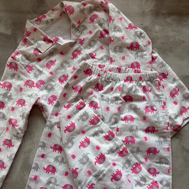 PINK ELEPHANT PJ SET