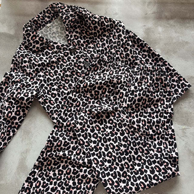 PINK LEOPARD PJ SET