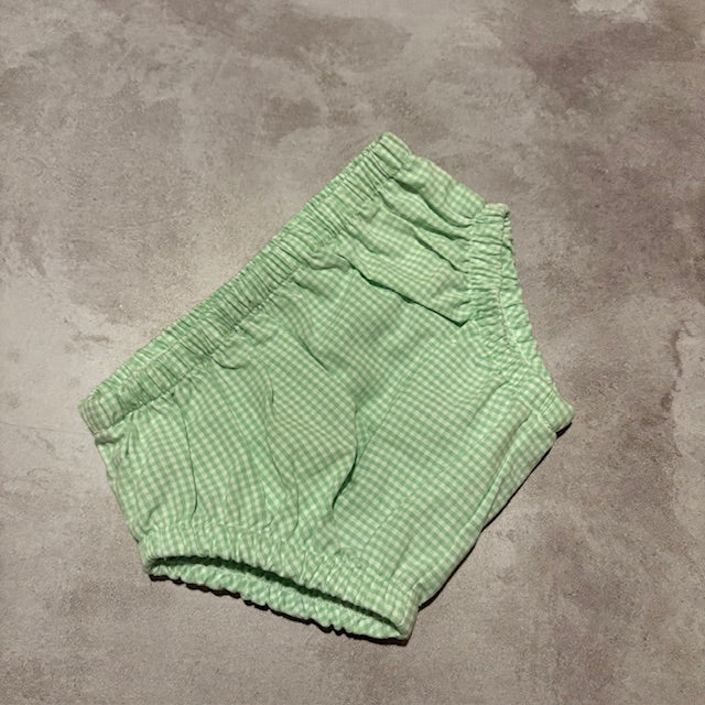 GREEN GINGHAM BLOOMER