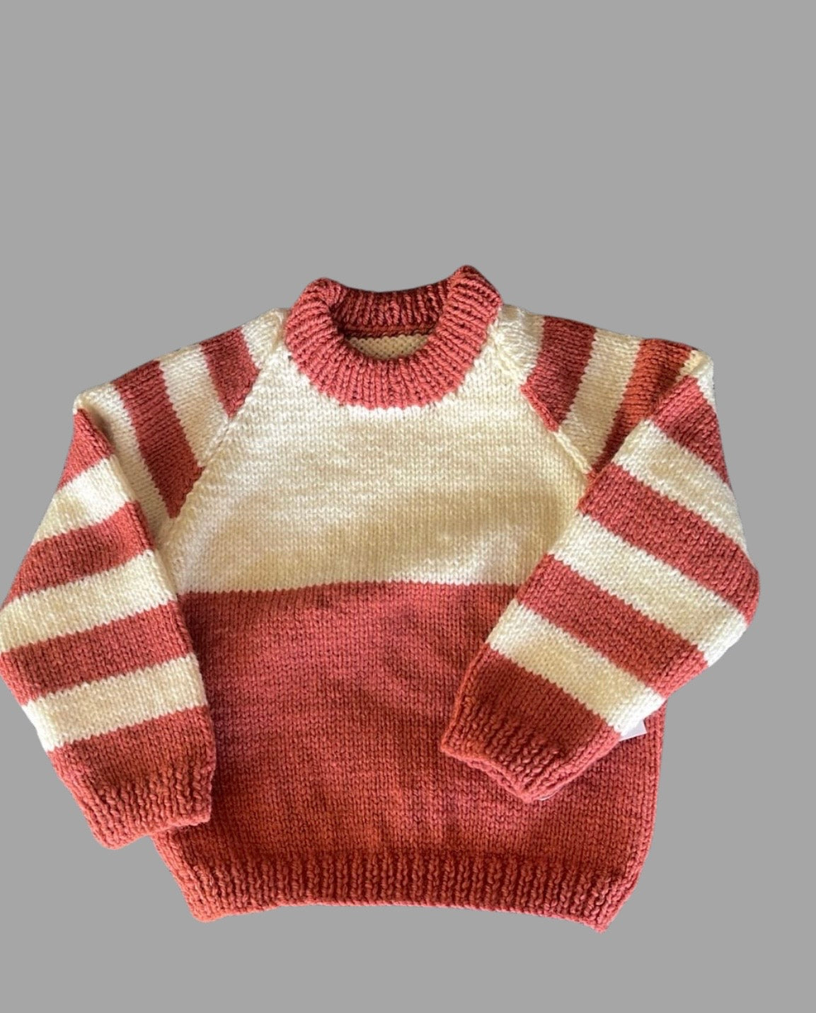 RUST & CREAM PULLOVER