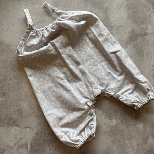 GREY DOT HALLIE DUNGAREE