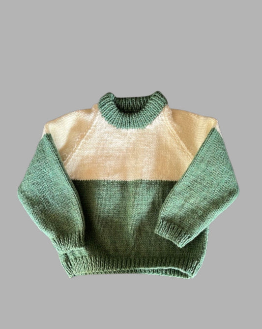 OLIVE & CREAM PULLOVER