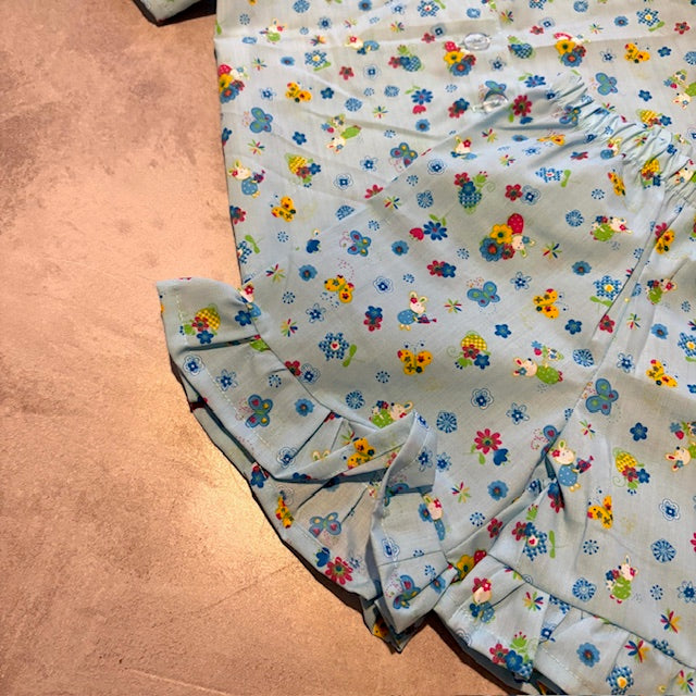 BLUE FLORAL PJ SET
