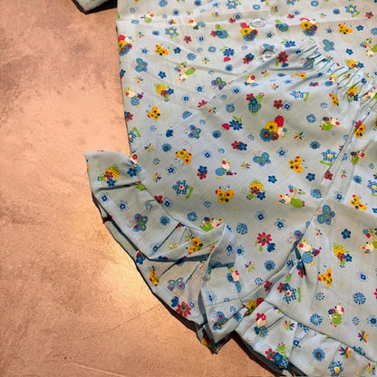 BLUE FLORAL PJ SET