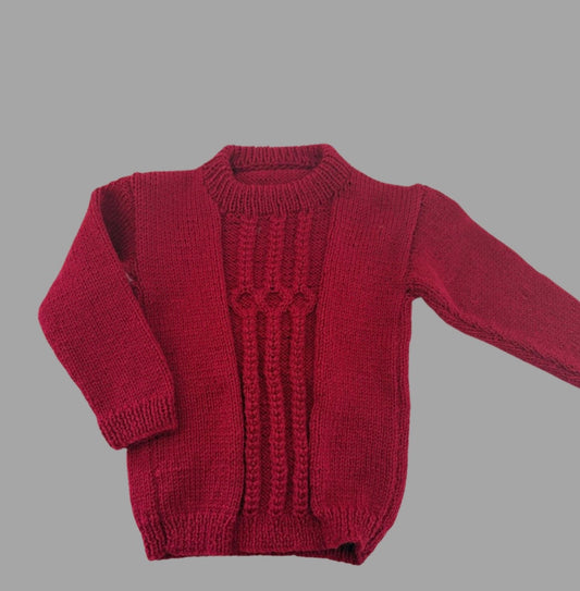 CHERRY HIGHNECK PULLOVER