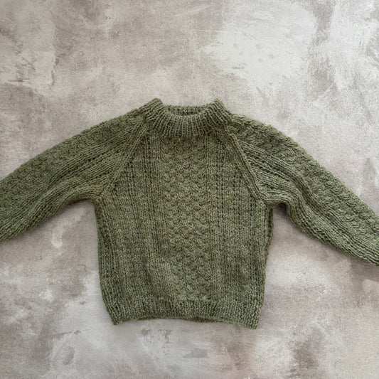 OLIVE BASIC PULLOVER