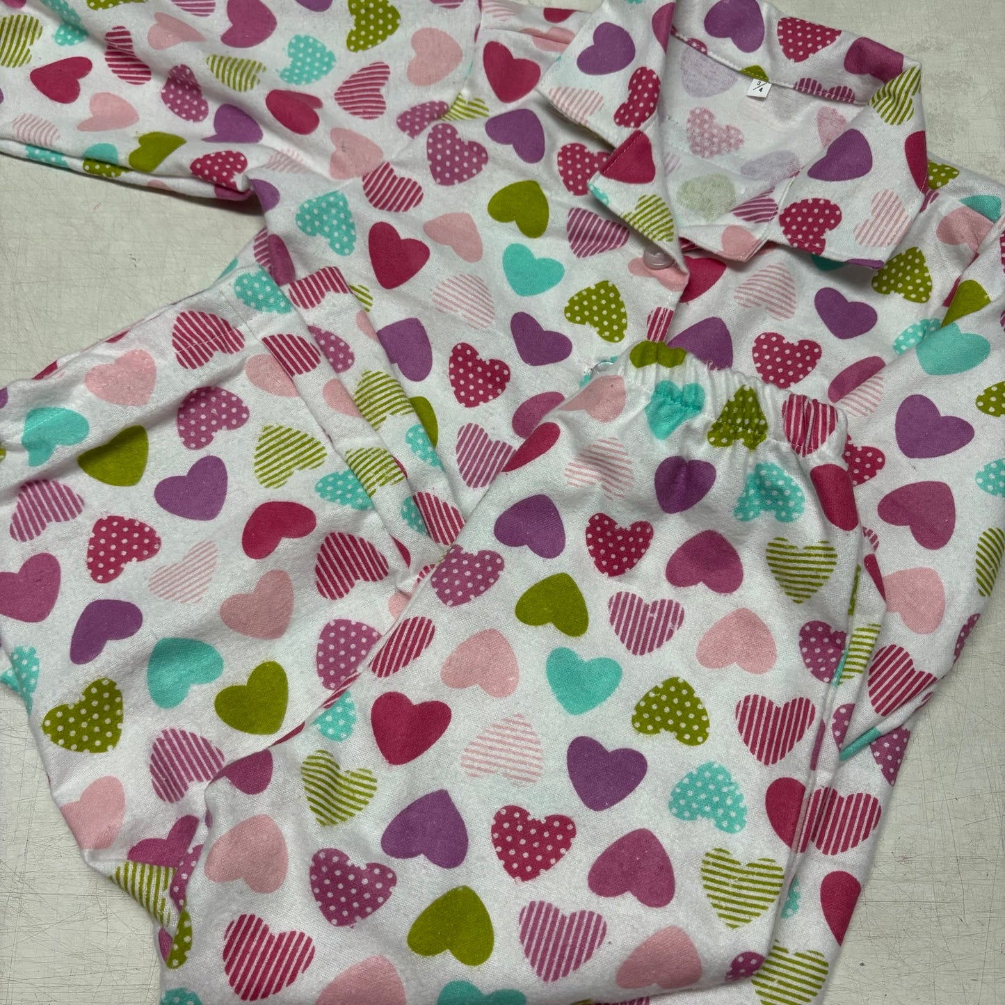HEARTS LONG PJ SET