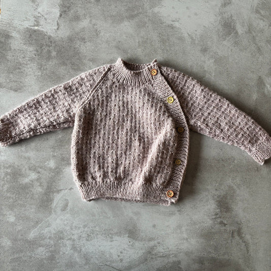BUTTON DETAIL PULLOVER LILAC