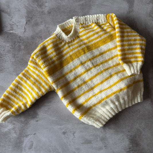 MUSTARD STRIPE PULLOVER