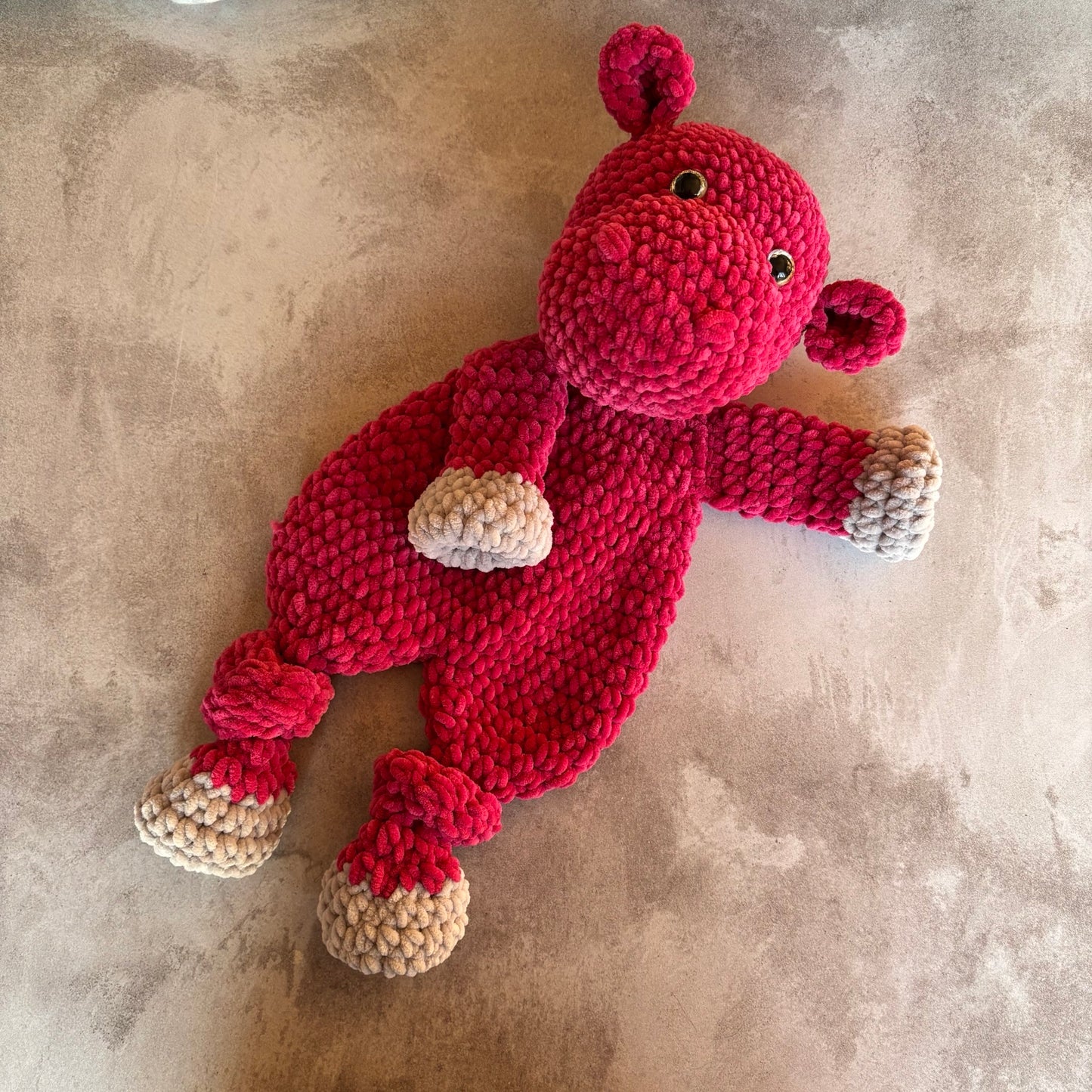 PINK HIPPO SNUGGLY