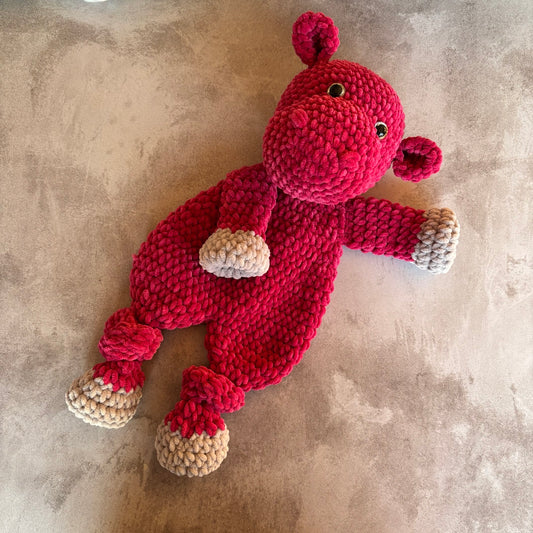 PINK HIPPO SNUGGLY