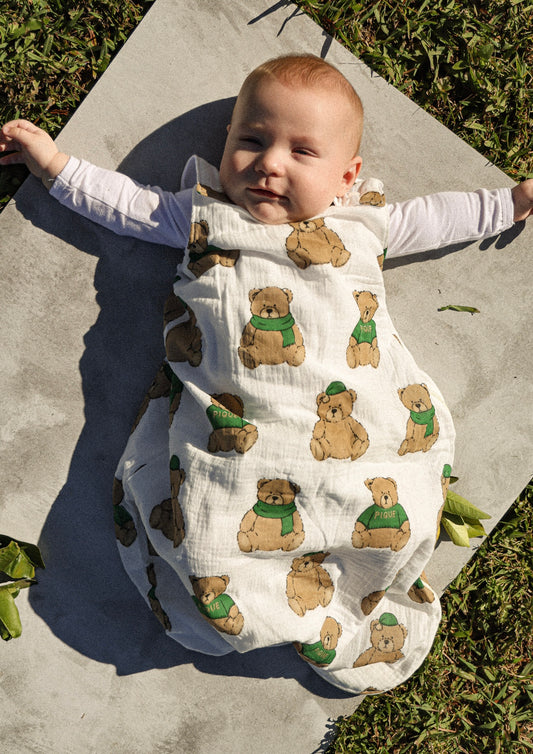 GREEN BEAR SUMMER SLEEPSACK