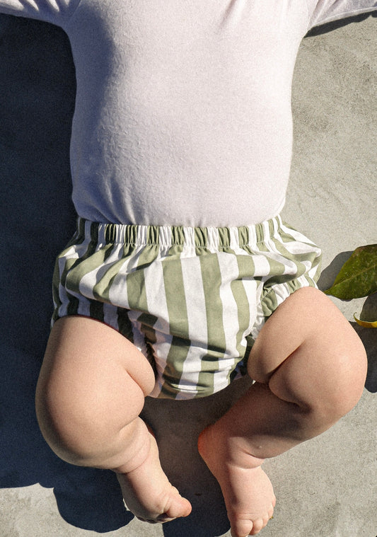 OLIVE STRIPE BLOOMERS