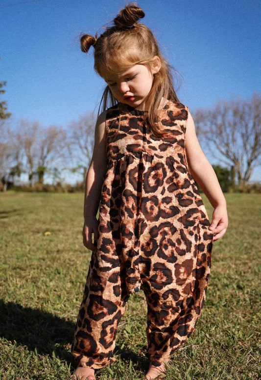 LEOPARD GABI ROMPER