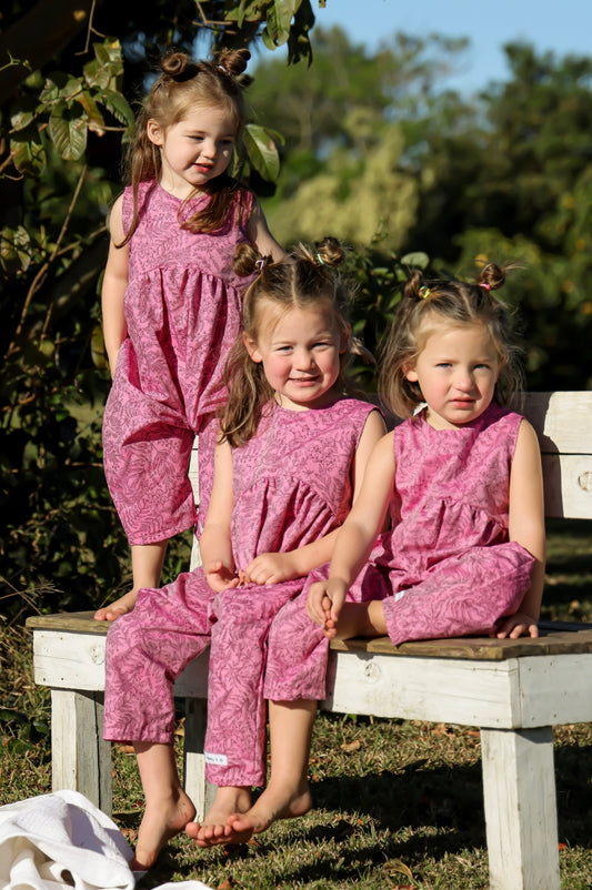 DARK PINK FLORAL GABI