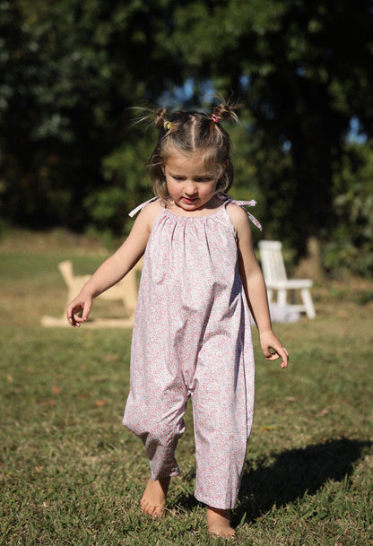 PASTEL FLORAL HALLIE DUNGAREE