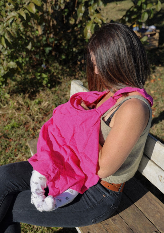 FUSCIA FEEDING APRON