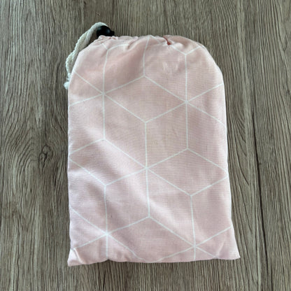 PINK GEO FEEDING APRON