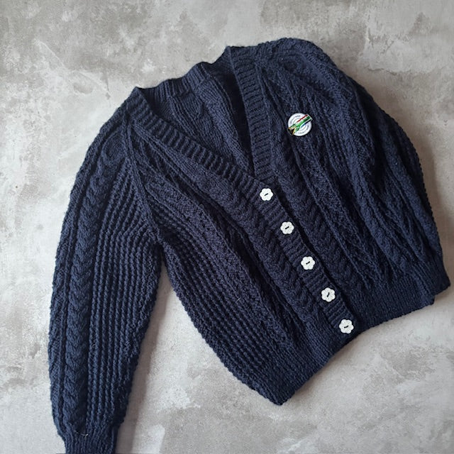 NAVY CARDI